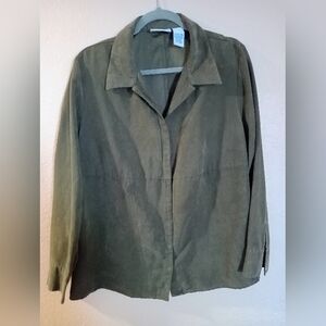 Baby & Me Green Overcoat **EUC**